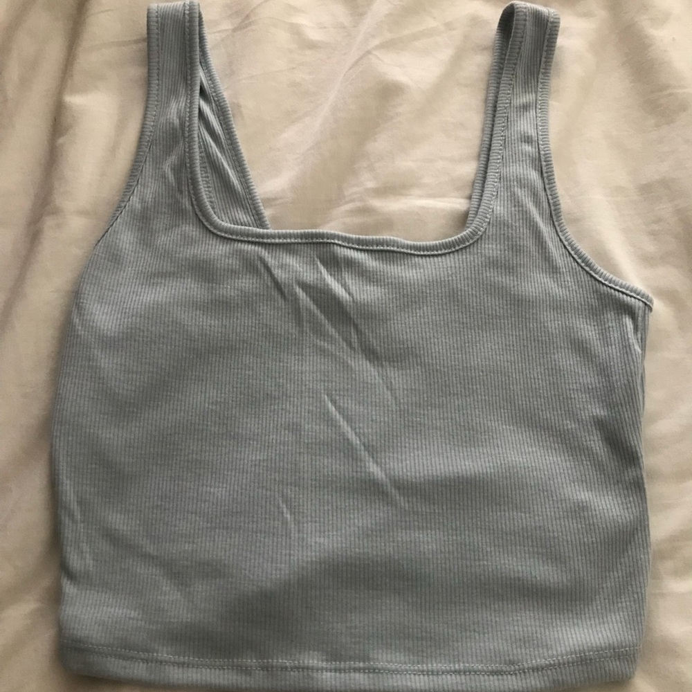 Light blue crop